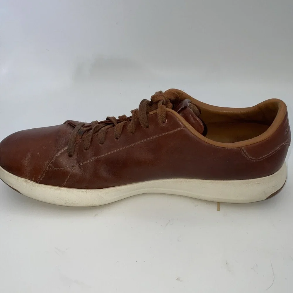 Cole‎ Haan GrandPro Shoes Men's Size 10.5 M Brown Leather Sneakers (C22585)